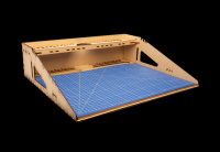 Workstation for modelling with A3 cutting mat