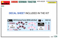 D8506 - German Traffic Tractor with Roof - 1/24