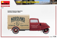 Tempo E400 Kastenwagen - 3 Wheel Delivery Box Track - 1/35