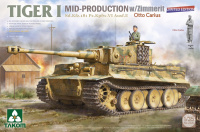 Tiger I - Mittlere Produktion mit Zimmerit - Otto Carius - Limited Edition - 1:35