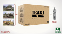 Tiger I - Big Box - 3 Bausätze + 1:16 Otto Carius Figur - 1:35