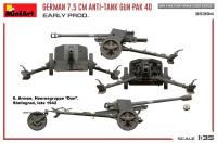 7,5cm PAK 40 - frühe Produktion - 1:35