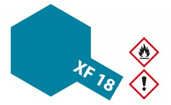 Tamiya XF18 - Mittel-Blau / Medium-Blue - Matt - 10ml