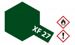 Tamiya XF27 - Schwarz-Grün / Black Green - Matt - 10ml
