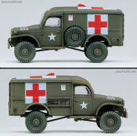 US Krankenwagen und Schlepper / US Ambulance and Towing Tractor - 1:72