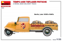 Tempo A400 Tieflader Pritsche - 3 Wheel Beer Delivery Truck - 1/35