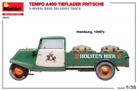 Tempo A400 Tieflader Pritsche - 3 Wheel Beer Delivery Truck - 1/35