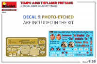 Tempo A400 Tieflader Pritsche - 3 Wheel Beer Delivery Truck - 1/35