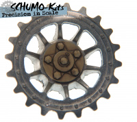Tiger I mid / late version sprocket wheel hub - 1/16
