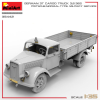 Deutscher 3t LKW 3,6-36S mit Pritsche - 1:35