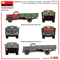 Deutscher 3t LKW 3,6-36S mit Pritsche - 1:35