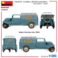 Tempo A400 Lieferwagen - Bäckerei Lieferwagen - 1:35