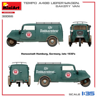 Tempo A400 Lieferwagen - Bäckerei Lieferwagen - 1:35