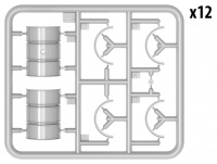 German Fuel Drums 200l - 12 pcs. - 1/35
