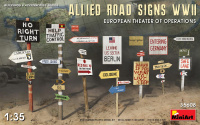 Allied Road Signs WWII - European Theatre of Operations - 1/35