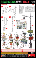 Straßenschilder WWII Italien / Road Signs WWII Italy - 1:35