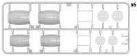 Wooden barrels - medium size - 12 pcs. - 1/35