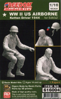 WWII US Airborne - Kettenkraftrad - Driver Figure - 1/16