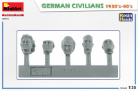 German Civilians - 1930 - 1940s - with Resin heads - 1/35