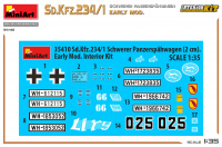 Sd.Kfz. 234/1 schwerer Panzerspähwagen - frühe Produktion - mit Interieur - 1:35