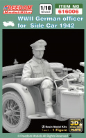 Deutscher Offizier - WWII - R75 Motorrad Beifahrer - Figur - 1:16