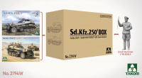 Sd.Kfz. 250 - 2 kits + 1/16 Erwin Rommel Figure - 1/35