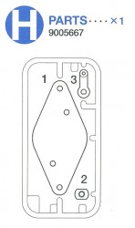 H-Parts (H1-H3), Turret Ring (MW1), Roller (MW2 x3) for 56014 1:16