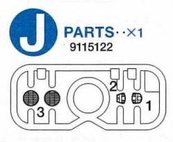 J-Parts (J1-J3) for Tamiya 56014, 56016, 56032