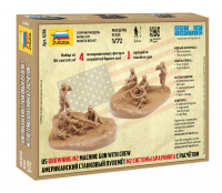 US Browning M2 MG / Maschinengewehr - mit Besatzung - 1:72