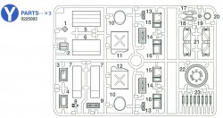 Y Teile (Y1-Y23) für Tamiya Sherman Serie 56014, 56032