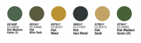 Italeri Acrylic Set WWII Military Allied Army - 6 Colors