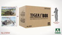 Tiger I Box - frühe Tiger - 2 Bausätze + 1:16 Michael Wittmann Figur - 1:35