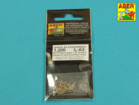 20mm L/70 Oerlikon barrels for US & Royal Navy Ships - 20 pcs. - 1/200
