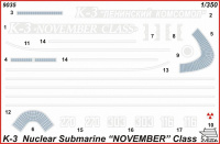 K-3 - Soviet Nuclear Submarine - 1/350