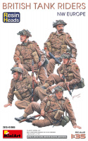 British Tank Riders - NW Europe with Resin Heads - 1/35