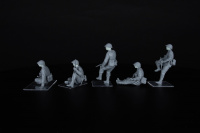 Britische Soldaten aufgesessen / British Tank Riders - NW Europe mit Resin Köpfen - 1:35