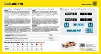 STARTER KIT VW K70 - 1/43