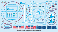 USS Donald Cook DDG-75 - US Navy Destroyer - 1:200