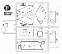E Teile (E1-E12) für Tamiya Leopard 2A7V – 56046 / 56047 - 1:16