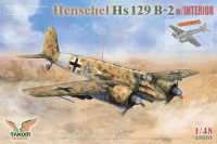 Henschel Hs 129² Box - Hs 129 B-2 & B-3 - 2 kits + 2 figures + Panther Ausf. A - 1/48