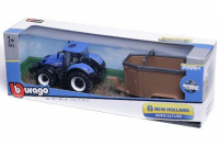 New Holland T7.315 mit Viehanhänger - Die-Cast Fertigmodell - 1:50