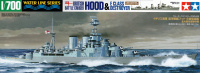 HMS Hood & E Class Destroyer - 1/700