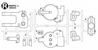 R Parts (R1-R9) for Tamiya 56046 / 56047 Leopard 2A7V - 1/16