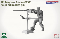 US Army Tank Crewman WW2 with .50 cal machine gun - Limited Edition - 1/16