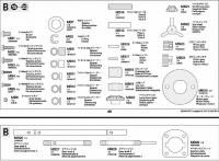 Metallteilebeutel B MB1 - MB29 für Tamiya Leopard 2A7V 56046 / 56047 - 1:16