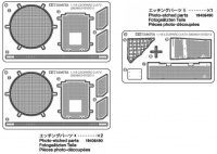Fotoätzteile A x2 und Bx1 für Tamiya Leopard 2A7V 56046 / 56047 - 1:16