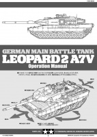 Bedienungsanleitung / Operation Manual für Tamiya Leopard 2A7V 56046 / 56047 - 1:16