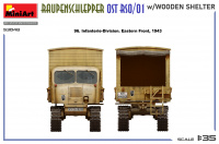 Raupenschlepper Ost RSO/01 mit Holzaufbau / Holzkabine - 1:35
