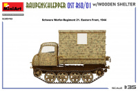 Raupenschlepper Ost RSO/01 mit Holzaufbau / Holzkabine - 1:35