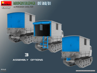 Raupenschlepper Ost RSO/01 mit Holzaufbau / Holzkabine - 1:35